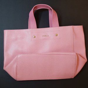 Pink Furla Leather Handbag